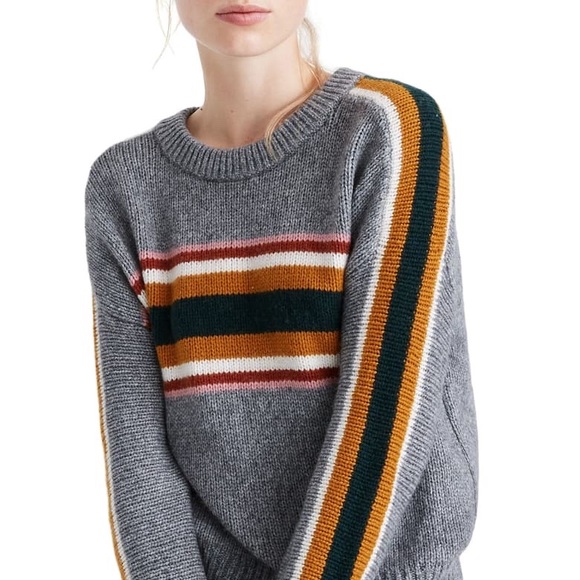 Madewell Sweaters - Madewell Striped Heath Pullover Sweater
